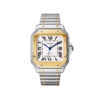 Montre Cartier Santos acier/or jaune 11.183 gr moyen modele cadran