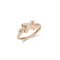 Bague Premiers LIENS XS pavée