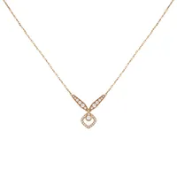 Pendentif Chaumet Joséphine Eclat Floral en or rose et diamants