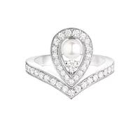 Bague JOSEPHINE Aigrette Perle Blanche