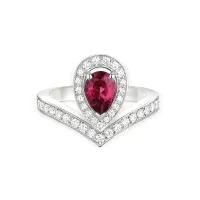 Bague JOSEPHINE Aigrette Grenat