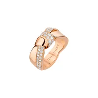 Bague LIENS Séduction GM demi pavée