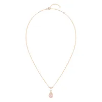 Pendentif Chaumet Joséphine Aigrette, or rose, quartz rose et diamants