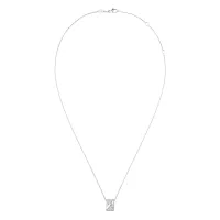 Pendentif Liens Évidence Or blanc et Pavé Diamants