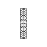 Montre HAPPY SPORT The First Quartz, Bracelet "galet" acier, Cadran argenté grainé chiffres romains