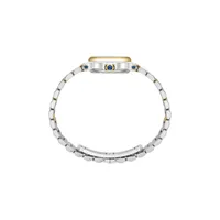 Montre HAPPY SPORT The First Quartz, Bracelet "galet" acier et or jaune, Cadran argenté grainé chiffres romains