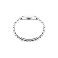 Montre HAPPY SPORT The First Quartz, Bracelet "galet" acier, Cadran argenté grainé chiffres romains