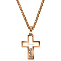 Pendentif HAPPY DIAMONDS Croix, Chaîne C8600618-502
