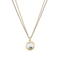 Pendentif Chopard Happy Spirit, or blanc et or rose