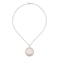 Pendentif Chopard Happy Spirit, Or Rose, Or Blanc et Diamants