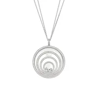 Pendentif Chopard Happy Spirit, Or Blanc et Diamants
