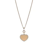 Pendentif Chopard Happy Hearts Golden Hearts en Or Rose et Diamants