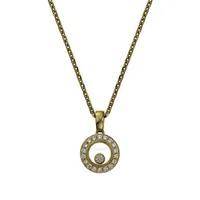 Pendentif Happy Diamonds ICONS Rond PM Pavé Chaîne C8600714-080