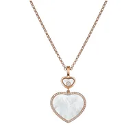 Pendentif Chopard Happy Hearts en Or rose et diamants