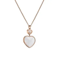 Pendentif Chopard Happy Hearts en Or rose et diamants