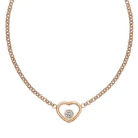 Collier Chopard My Happy Hearts en or rose et diamants