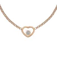 Collier Chopard My Happy Hearts en or rose et diamants