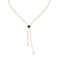 Collier Cravate HAPPY HEARTS Onyx