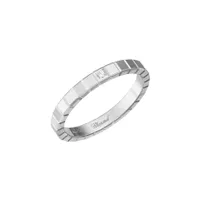Bague Ice Cube Chopard en Or Blanc et 1 diamant