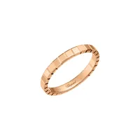 Bague Ice Cube Chopard Or Rose