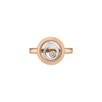 Bague Chopard Happy Spirit, or rose, or blanc et diamant