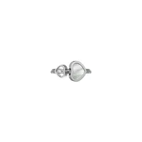 Bague HAPPY HEARTS Pierre nacre blanche