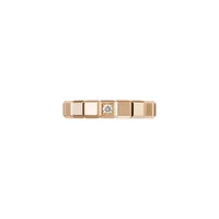 Bague Chopard Ice Cube en Or Rose avec Diamants