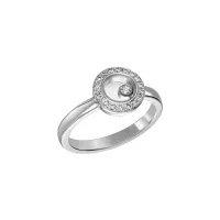 Bague Happy Diamonds ICONS Rond PM pavée