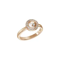 Bague Happy Diamonds ICONS Rond PM pavée