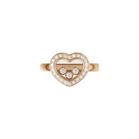 Bague Chopard Happy Diamonds Icons en Or Rose et Diamants