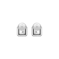Boucles d'oreilles Chopard Happy Diamonds Icons en or blanc et diamants