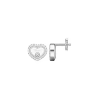 Boucles d'Oreilles Happy Diamonds ICONS Coeurs PM pavés