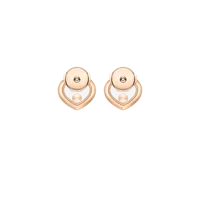 Boucles d'Oreilles Happy Diamonds ICONS Coeurs PM pavés