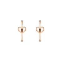 Boucles d'Oreilles Créoles Happy Diamonds ICONS Coeurs