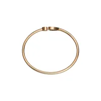 Bracelet Jonc Chopard Happy Hearts en Or Rose avec Onyx et Diamant