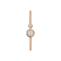 Bracelet jonc Chopard Happy Hearts en Or Rose Or Blanc et Diamants