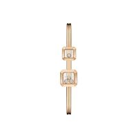 Bracelet Jonc Chopard Happy Diamonds Icons, or rose, diamants