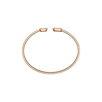 Bracelet Jonc Chopard Happy Diamonds Icons, or rose, diamants
