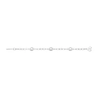 Bracelet Chopard Happy Diamonds en or blanc et diamants