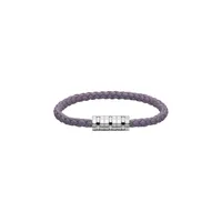 Bracelet Chopard Ice Cube Métal Argenté sur Cuir Violet