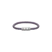 Bracelet Chopard Ice Cube Métal Argenté sur Cuir Violet