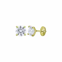 Boucles d'Oreilles Puces Brillants sur griffes