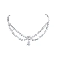 Collier CLAUDINE en diamants taille Poire