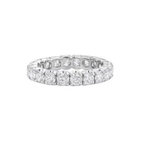Alliance, or blanc palladié et diamants tour complet