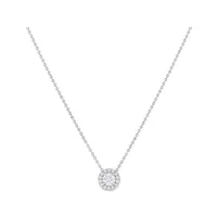 Pendentif en or blanc, diamant blanc et diamants blancs
