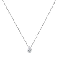 Pendentif en or blanc et diamant blanc - Certificat GIA