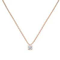 Pendentif en or rose et diamant blanc
