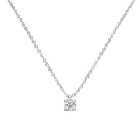 Pendentif en or blanc et diamant blanc