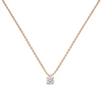 Pendentif en or rose et diamant blanc