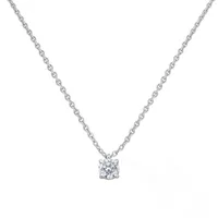 Pendentif en or blanc et diamants blancs - Certificat GIA